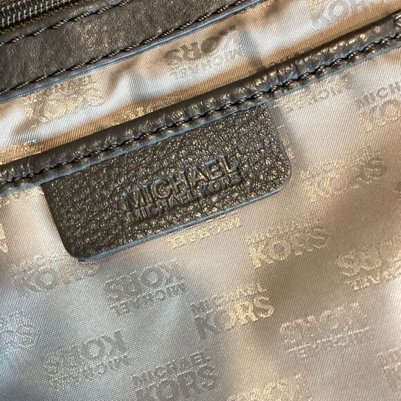 Michael Kors Bedford Belted Black Leather Satchel Shoulder Bag Handbag - Picture 15 of 15